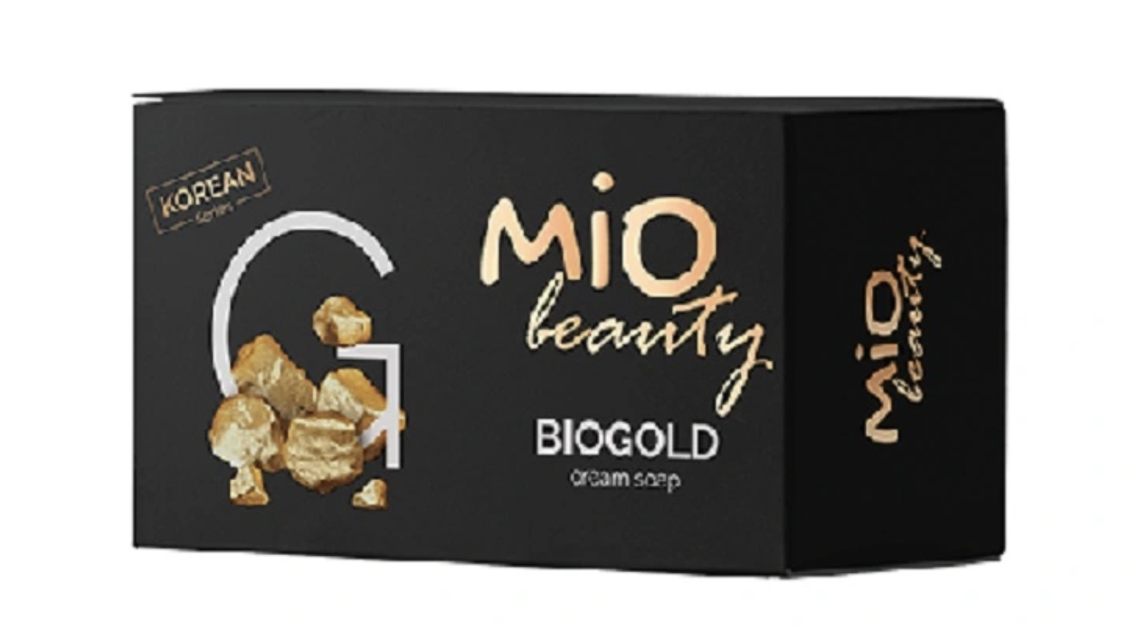 Крем-мило косметичне тверде марки  BIOGOLD Mio Beauty 100г